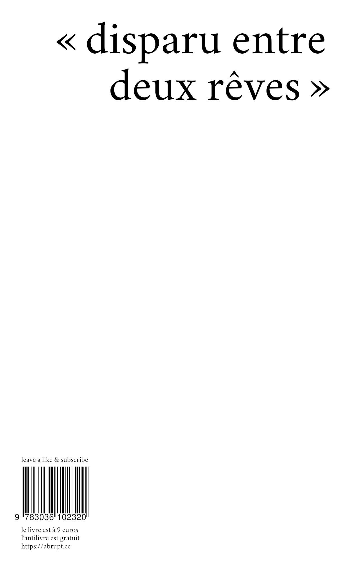 Disparitions, apparitions