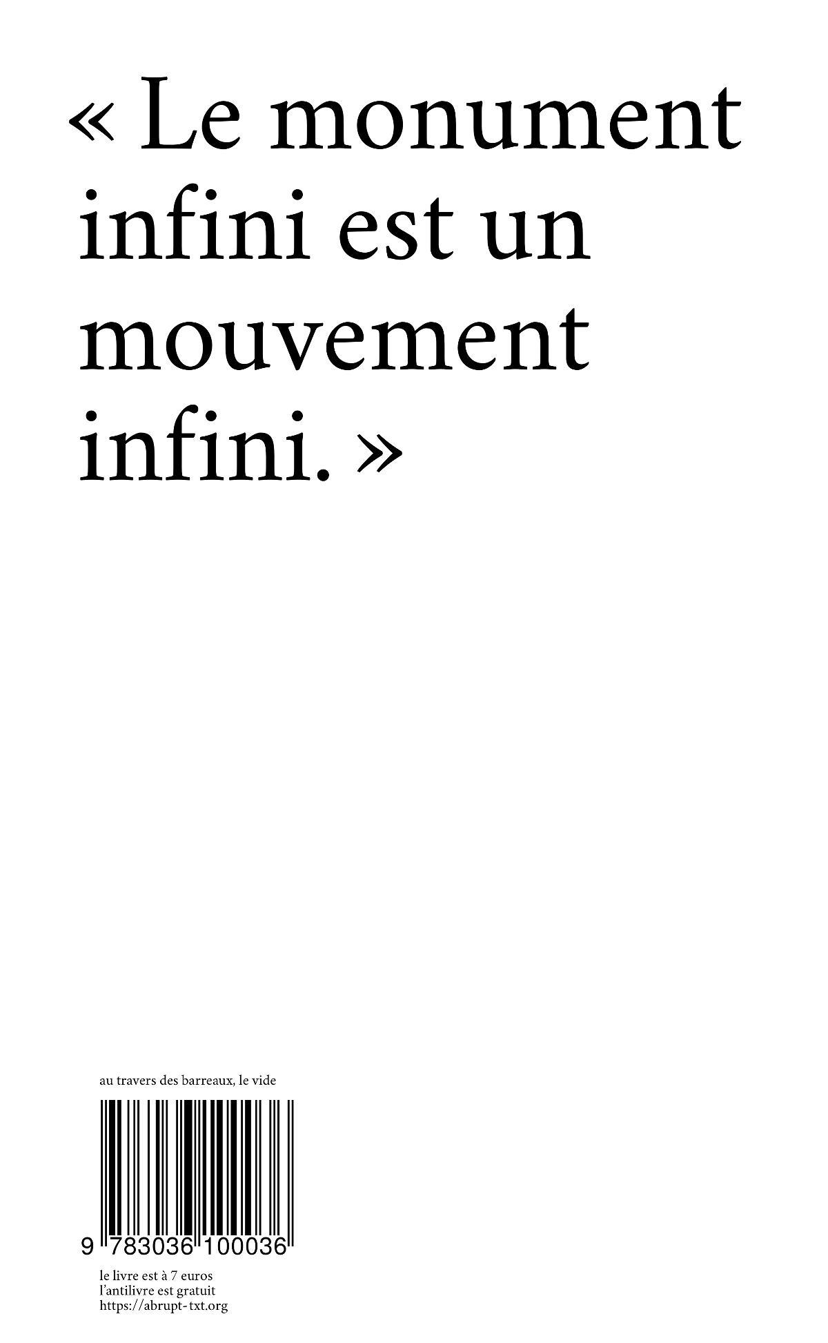 Le monument infini
